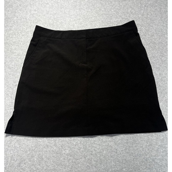 Izod Pants - Izod Golf Women's Skort Size 10 Black 93 Polyester, 7 Spandex
